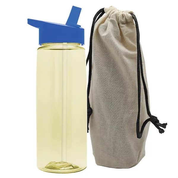 26 oz. Flair Bottle in a Cotton Tote... from ASI 40480 Koozie Group