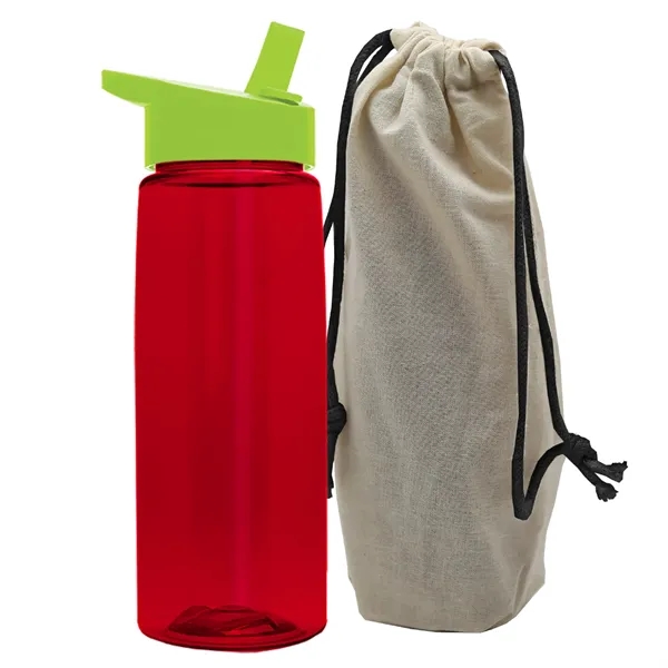 26 oz. Flair Bottle in a Cotton Tote... from ASI 40480 Koozie Group