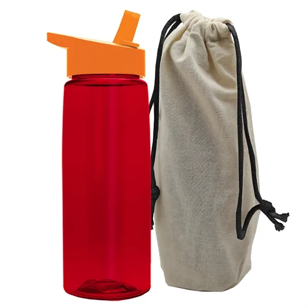 26 oz. Flair Bottle in a Cotton Tote... from ASI 40480 Koozie Group