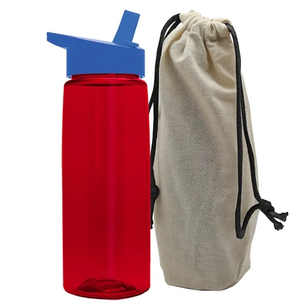 26 oz. Flair Bottle in a Cotton Tote... from ASI 40480 Koozie Group