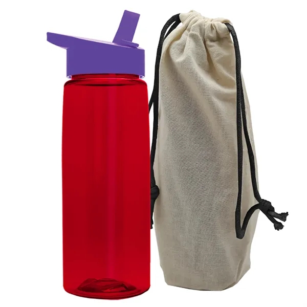 26 oz. Flair Bottle in a Cotton Tote... from ASI 40480 Koozie Group