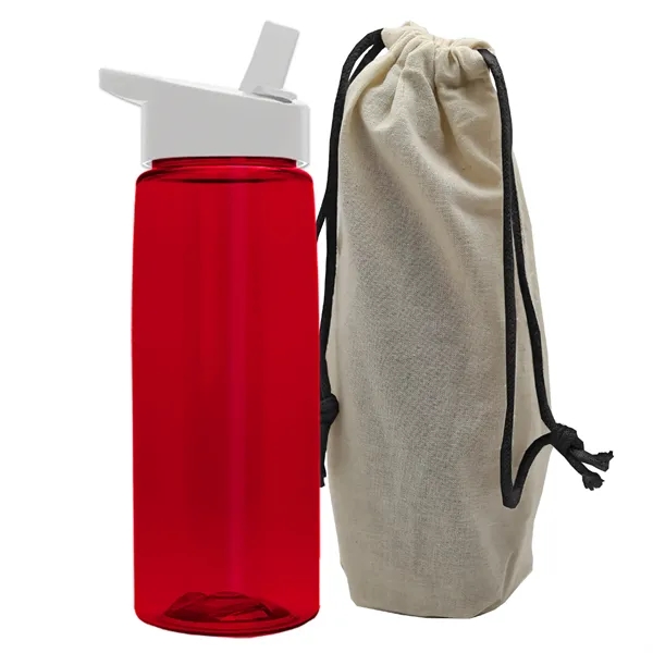 26 oz. Flair Bottle in a Cotton Tote... from ASI 40480 Koozie Group