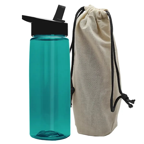 26 oz. Flair Bottle in a Cotton Tote... from ASI 40480 Koozie Group