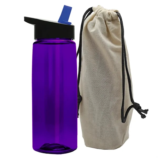 26 oz. Flair Bottle in a Cotton Tote... from ASI 40480 Koozie Group