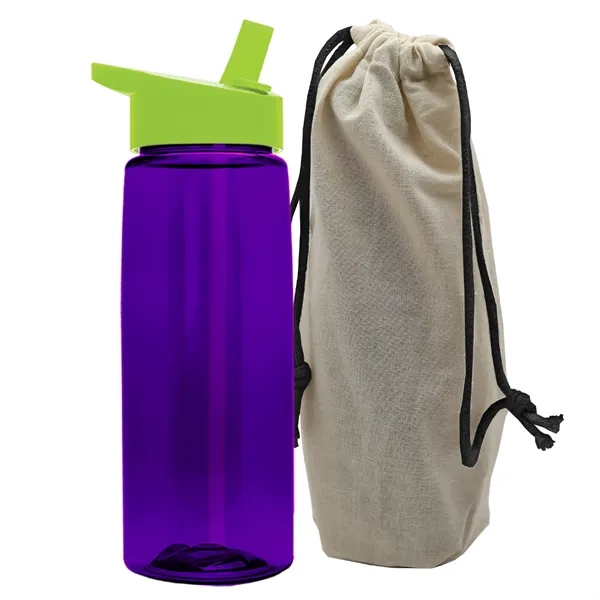 26 oz. Flair Bottle in a Cotton Tote... from ASI 40480 Koozie Group