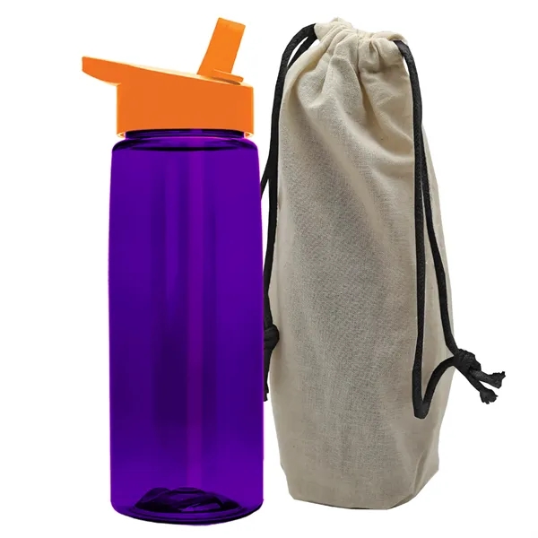 26 oz. Flair Bottle in a Cotton Tote... from ASI 40480 Koozie Group