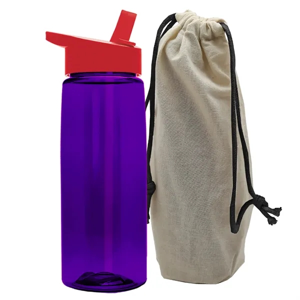 26 oz. Flair Bottle in a Cotton Tote... from ASI 40480 Koozie Group