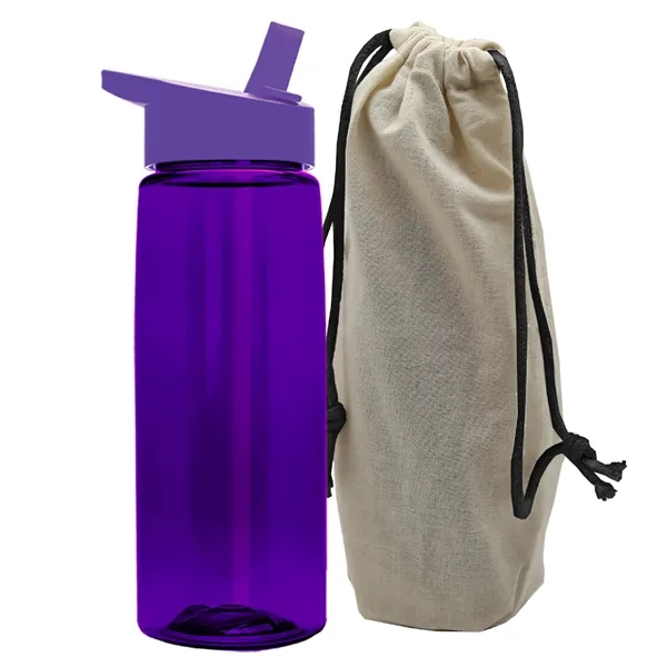 26 oz. Flair Bottle in a Cotton Tote... from ASI 40480 Koozie Group