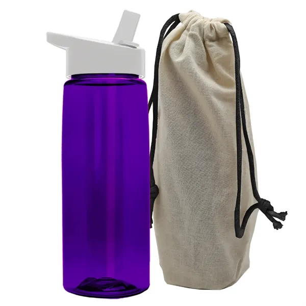 26 oz. Flair Bottle in a Cotton Tote... from ASI 40480 Koozie Group