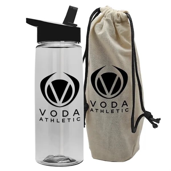 26 oz. Flair Bottle in a Cotton Tote... from ASI 40480 Koozie Group