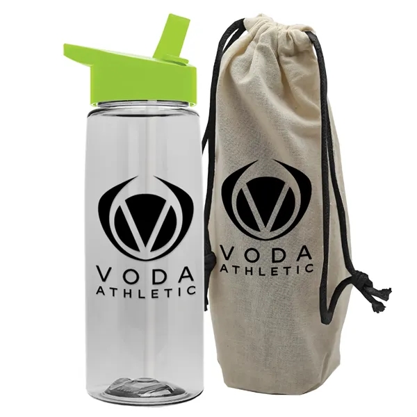 26 oz. Flair Bottle in a Cotton Tote... from ASI 40480 Koozie Group