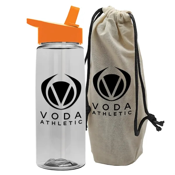 26 oz. Flair Bottle in a Cotton Tote... from ASI 40480 Koozie Group