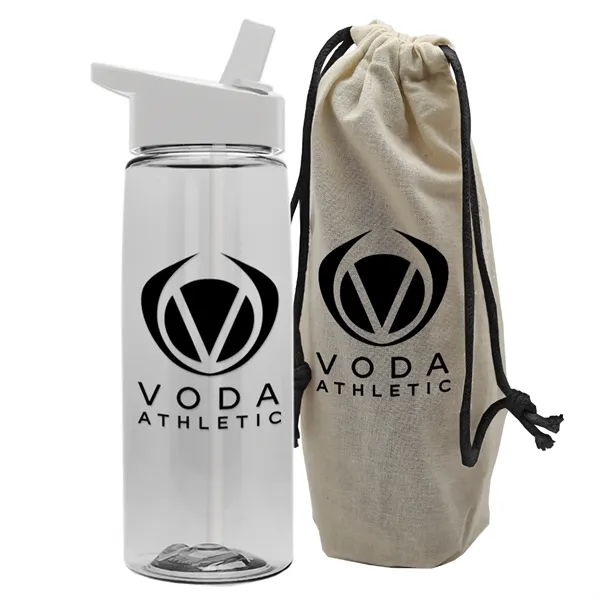 26 oz. Flair Bottle in a Cotton Tote... from ASI 40480 Koozie Group
