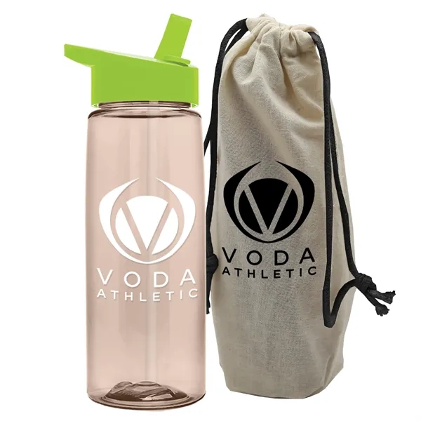 26 oz. Flair Bottle in a Cotton Tote... from ASI 40480 Koozie Group