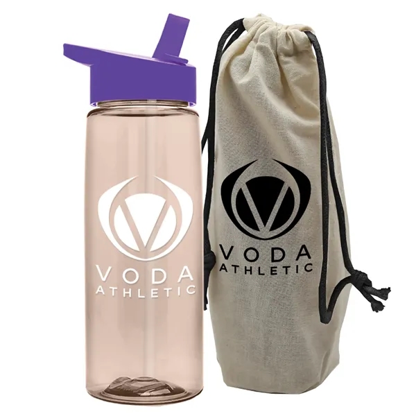 26 oz. Flair Bottle in a Cotton Tote... from ASI 40480 Koozie Group