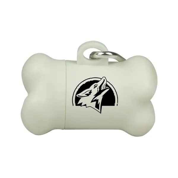 Dog pickup bag dispenser in shape of a bone.... from ASI 40480 Koozie Group