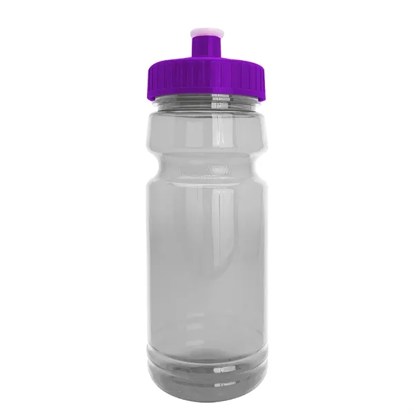 New Slim Cylinder Design 24 oz. Transparent Water Bottles with Push-Pull... from ASI 40480 Koozie Group