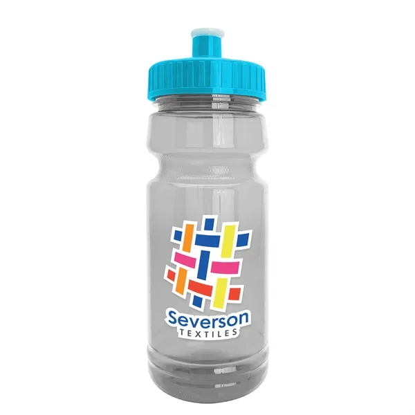 New Slim Cylinder Design 24 oz. Transparent Water Bottles with Push-Pull... from ASI 40480 Koozie Group
