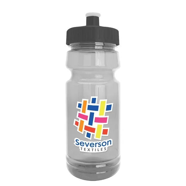 New Slim Cylinder Design 24 oz. Transparent Water Bottles with Push-Pull... from ASI 40480 Koozie Group