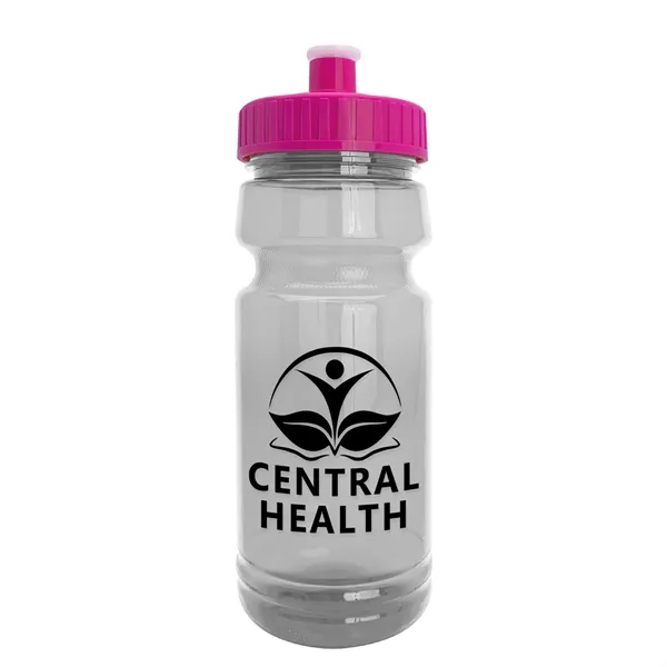 New Slim Cylinder Design 24 oz. Transparent Water Bottles with Push-Pull... from ASI 40480 Koozie Group