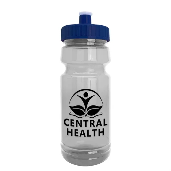 New Slim Cylinder Design 24 oz. Transparent Water Bottles with Push-Pull... from ASI 40480 Koozie Group