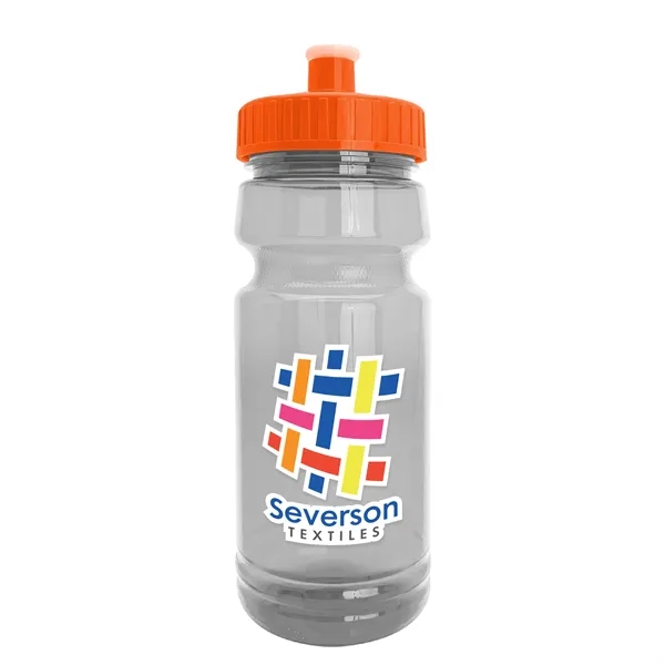 New Slim Cylinder Design 24 oz. Transparent Water Bottles with Push-Pull... from ASI 40480 Koozie Group