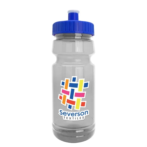 New Slim Cylinder Design 24 oz. Transparent Water Bottles with Push-Pull... from ASI 40480 Koozie Group
