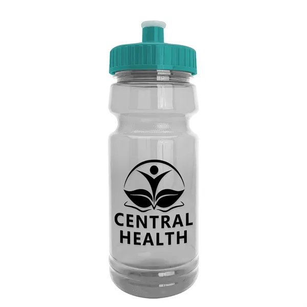 New Slim Cylinder Design 24 oz. Transparent Water Bottles with Push-Pull... from ASI 40480 Koozie Group