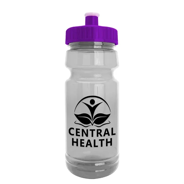 New Slim Cylinder Design 24 oz. Transparent Water Bottles with Push-Pull... from ASI 40480 Koozie Group