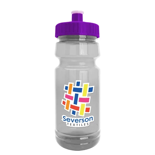 New Slim Cylinder Design 24 oz. Transparent Water Bottles with Push-Pull... from ASI 40480 Koozie Group