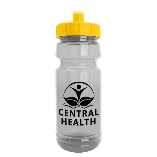 New Slim Cylinder Design 24 oz. Transparent Water Bottles with Push-Pull... from ASI 40480 Koozie Group