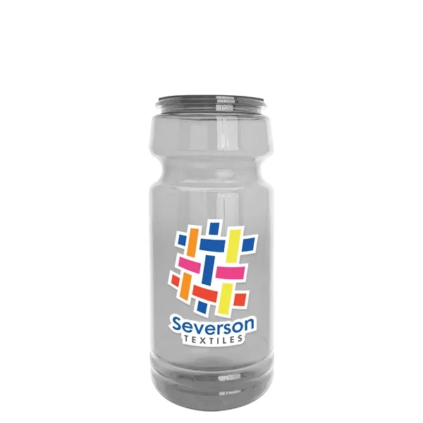 New Slim Cylinder Design 24 oz. Transparent Water Bottles with Push-Pull... from ASI 40480 Koozie Group