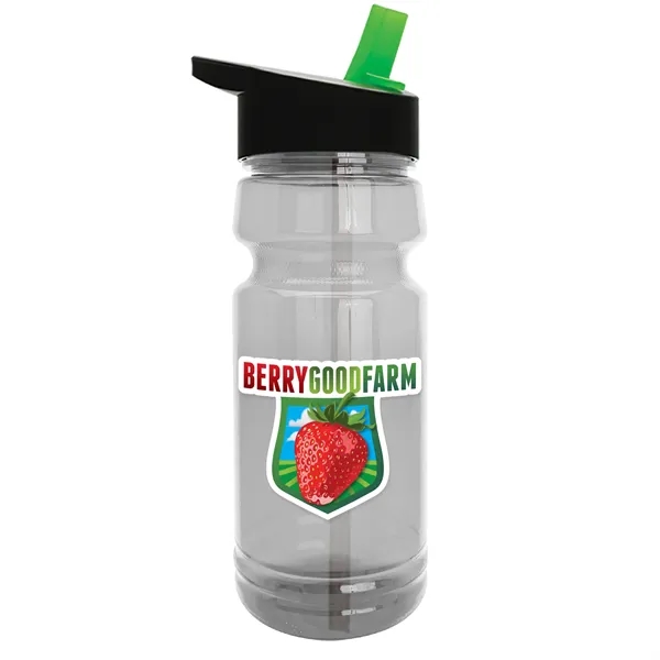 The Trainer - 24 oz. Clear Sports Bottles with Flip Straw... from ASI 40480 Koozie Group