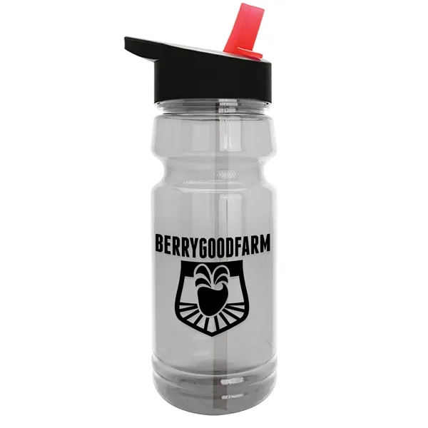 The Trainer - 24 oz. Clear Sports Bottles with Flip Straw... from ASI 40480 Koozie Group