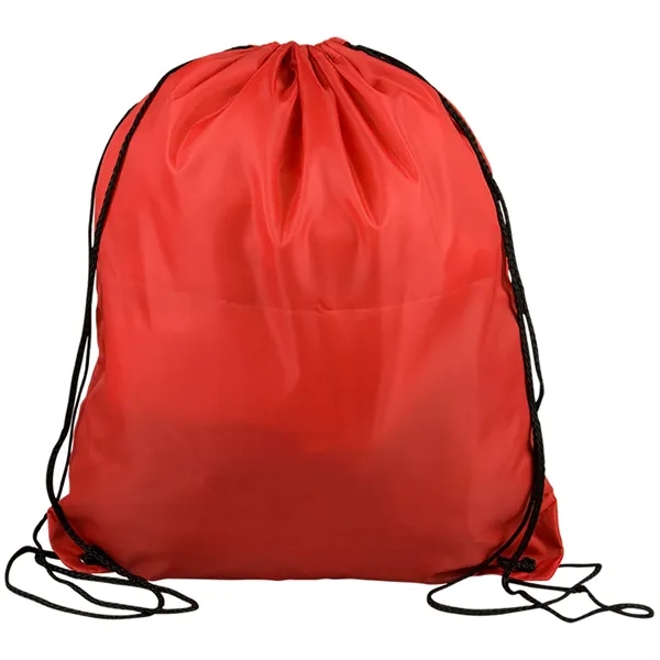 Drawstring back pack bag made of 210 Denier polyester fabric.... from ASI 40480 Koozie Group