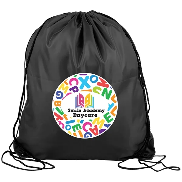Drawstring back pack bag made of 210 Denier polyester fabric.... from ASI 40480 Koozie Group