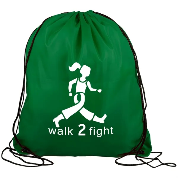 Drawstring back pack bag made of 210 Denier polyester fabric.... from ASI 40480 Koozie Group