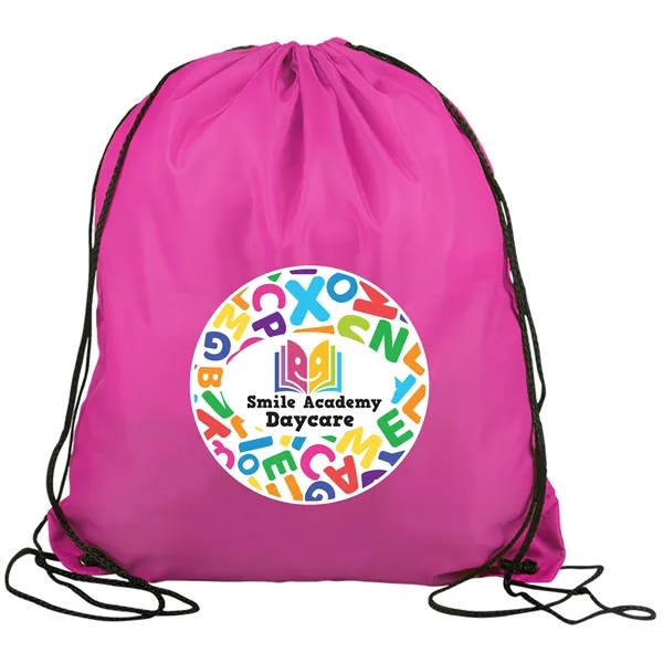 Drawstring back pack bag made of 210 Denier polyester fabric.... from ASI 40480 Koozie Group