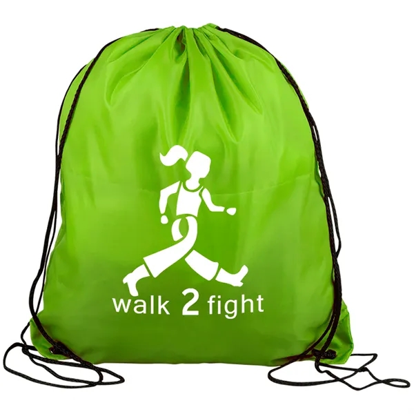 Drawstring back pack bag made of 210 Denier polyester fabric.... from ASI 40480 Koozie Group