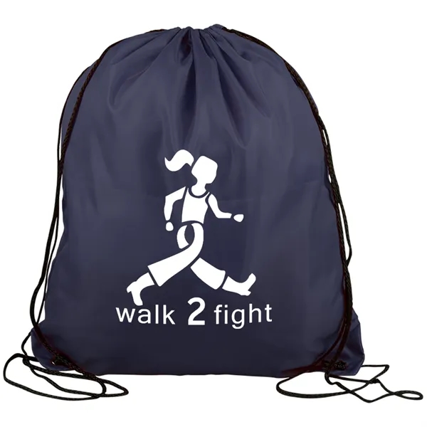 Drawstring back pack bag made of 210 Denier polyester fabric.... from ASI 40480 Koozie Group
