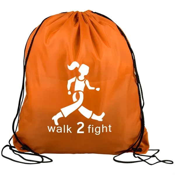 Drawstring back pack bag made of 210 Denier polyester fabric.... from ASI 40480 Koozie Group