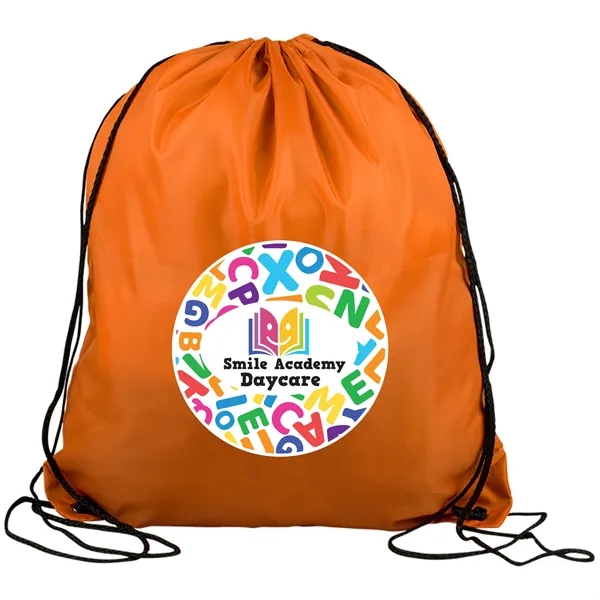 Drawstring back pack bag made of 210 Denier polyester fabric.... from ASI 40480 Koozie Group