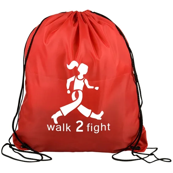 Drawstring back pack bag made of 210 Denier polyester fabric.... from ASI 40480 Koozie Group