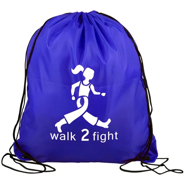 Drawstring back pack bag made of 210 Denier polyester fabric.... from ASI 40480 Koozie Group