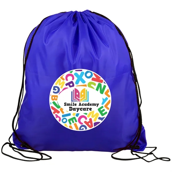 Drawstring back pack bag made of 210 Denier polyester fabric.... from ASI 40480 Koozie Group