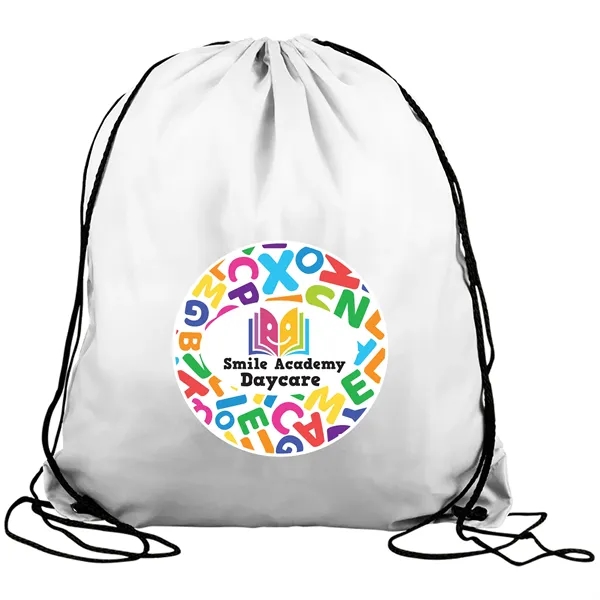 Drawstring back pack bag made of 210 Denier polyester fabric.... from ASI 40480 Koozie Group
