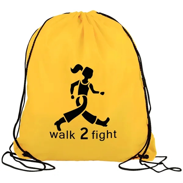 Drawstring back pack bag made of 210 Denier polyester fabric.... from ASI 40480 Koozie Group