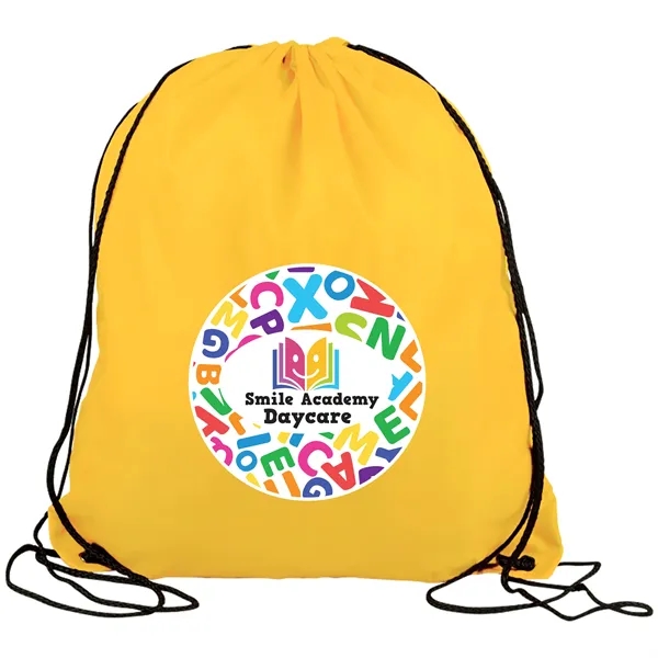 Drawstring back pack bag made of 210 Denier polyester fabric.... from ASI 40480 Koozie Group