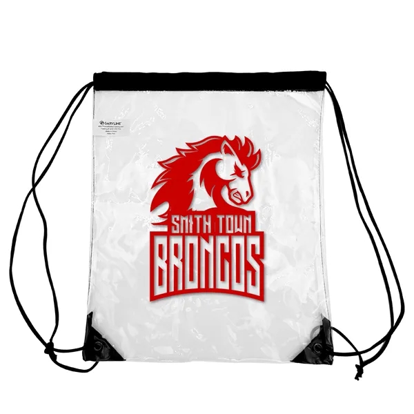 14" x 17 Clear drawstring backpack .... from ASI 40480 Koozie Group