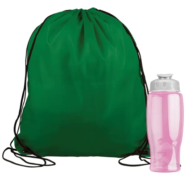 Drawstring backpack in a bottle combo kit.... from ASI 40480 Koozie Group